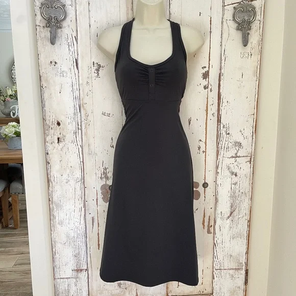 The North Face | Dresses | The North Face Size Xs Tp Womans Black Knit Racer  Back Sports Bra Casual Dress | Poshmark